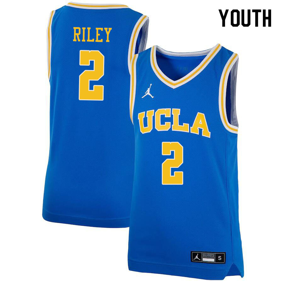 Jordan Brand Youth #2 Cody Riley UCLA Bruins College Jerseys Sale-Blue - Click Image to Close